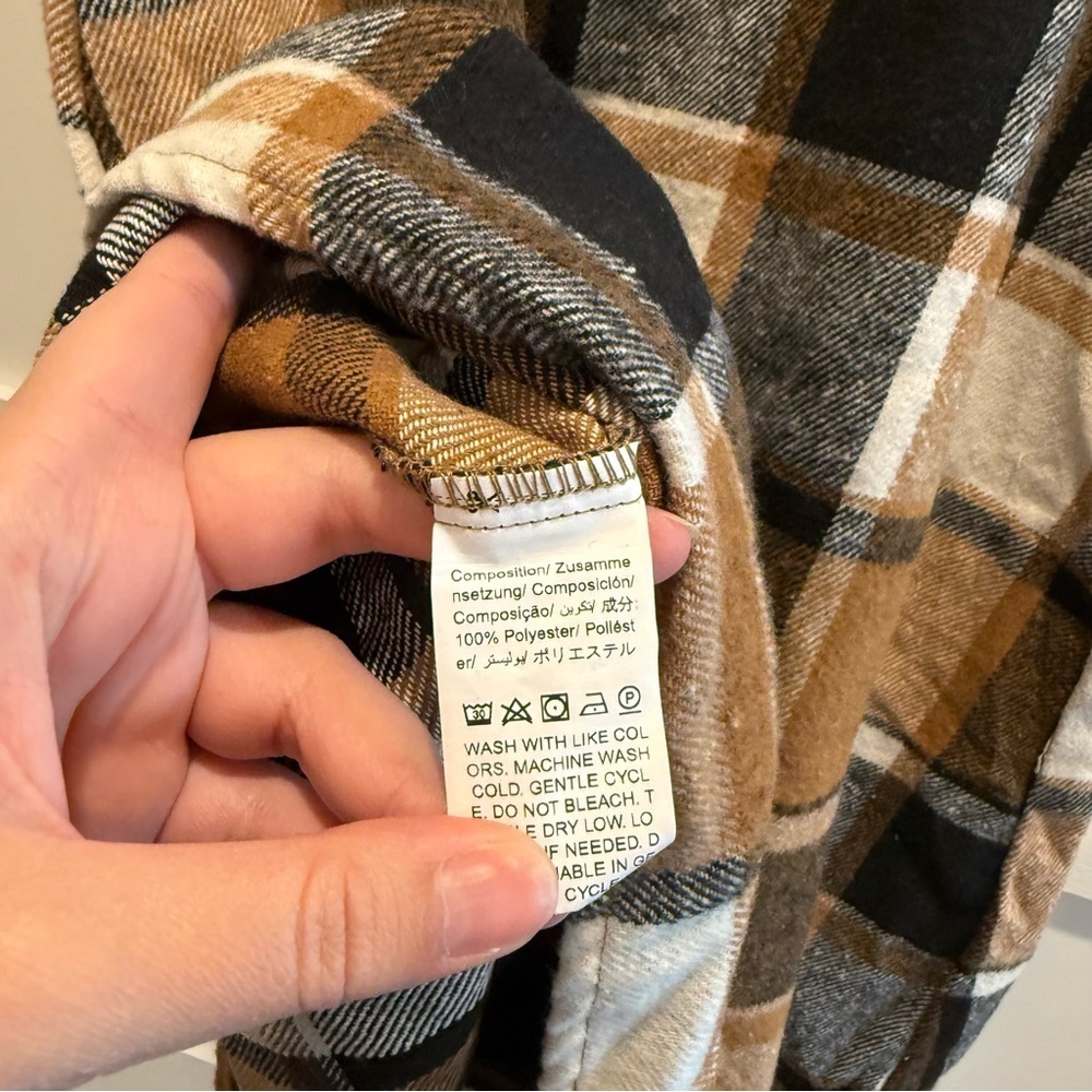 Plaid Sleeveless 3XL Dress - Brown and Black - Picture 7 of 7
